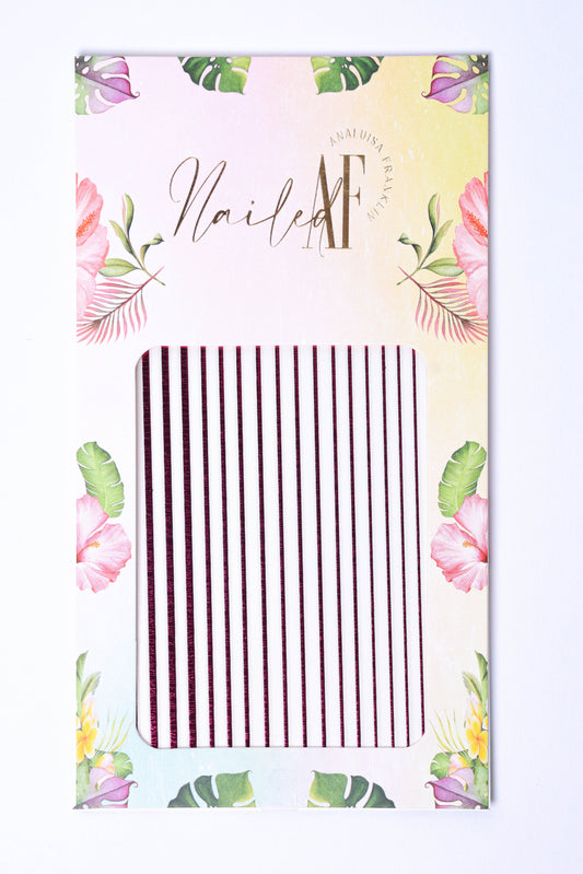 Metallic Pink Line Sticker Sheet