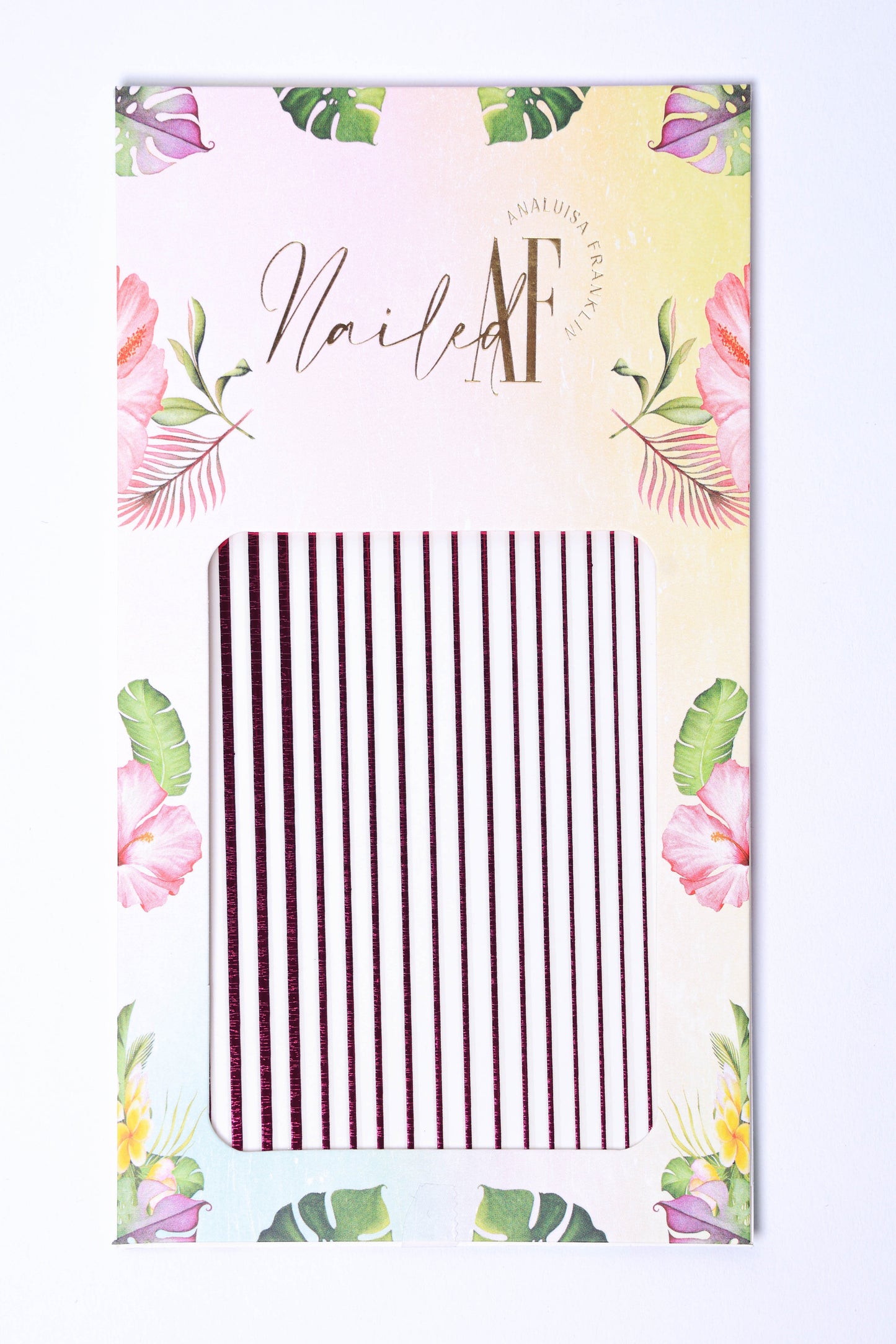 Metallic Pink Line Sticker Sheet