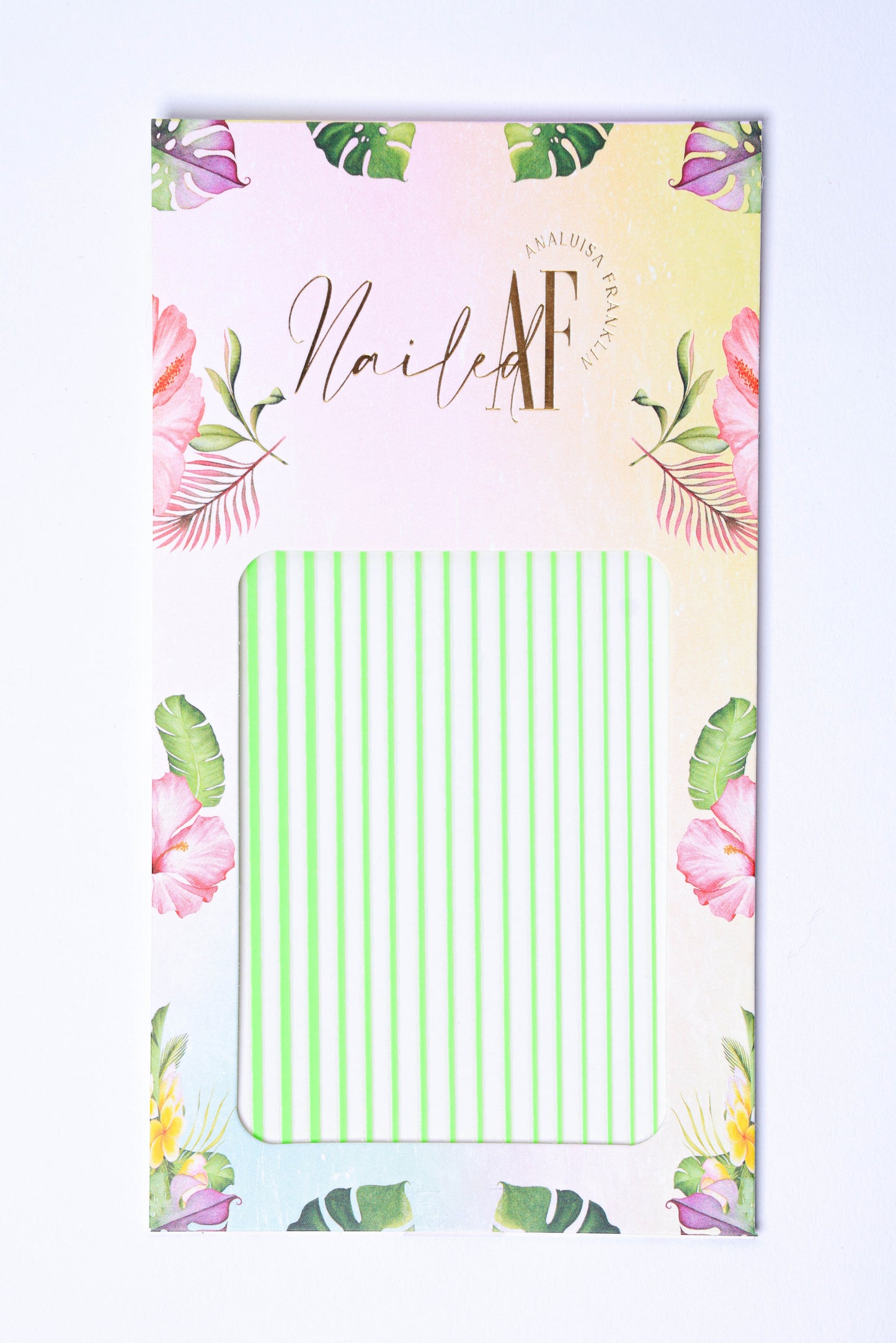 Neon Green Line Sticker Sheet