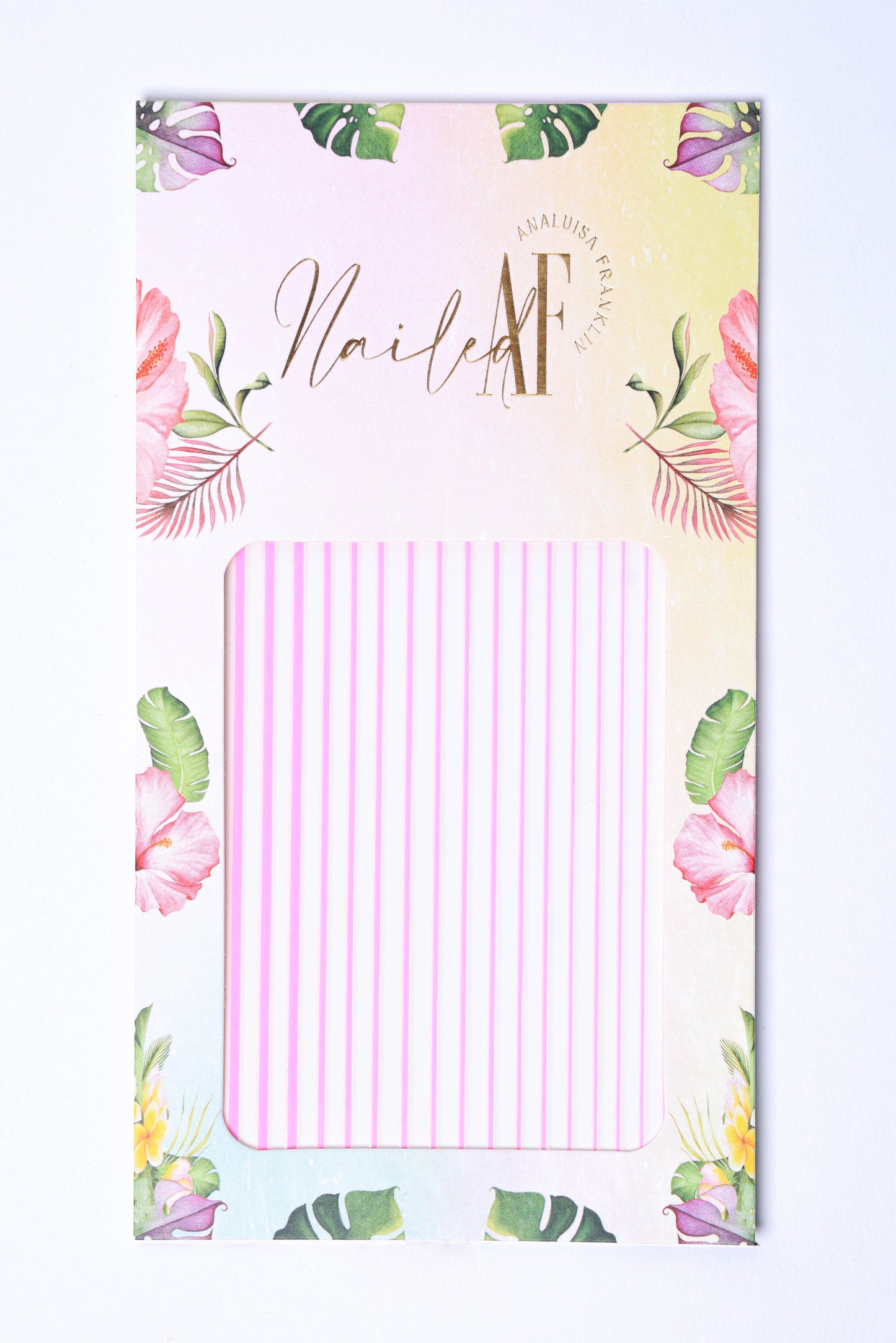 Neon Pink Line Sticker Sheet