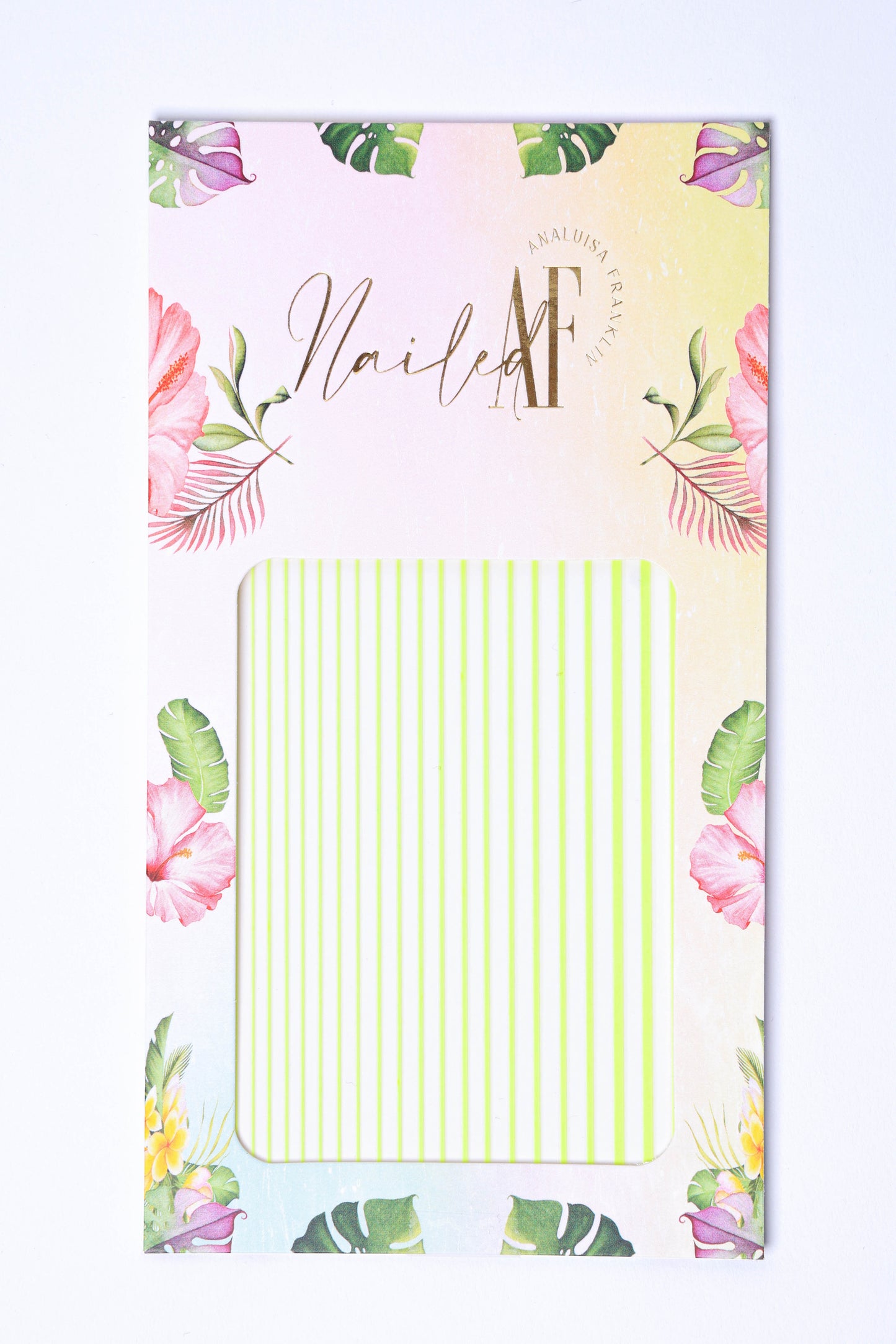 Neon Yellow Line Sticker Sheet