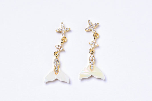 "Gold Mermaid Tail" Charm GS1317✨