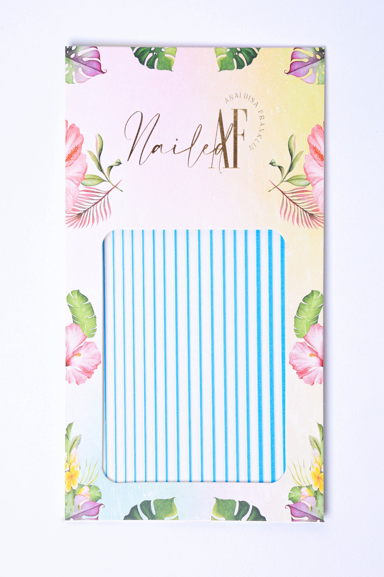 Matte Blue Line Sticker Sheet