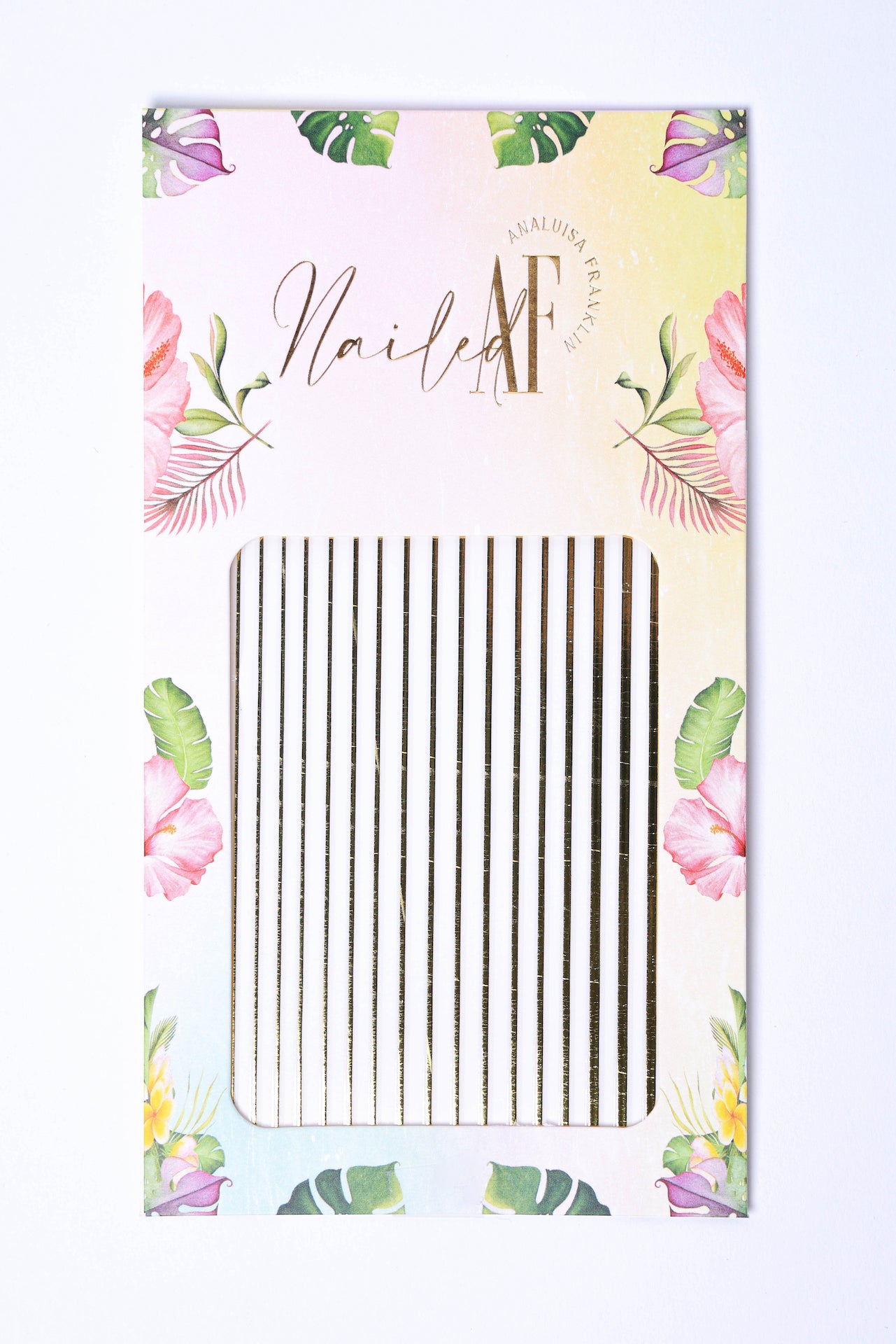 Metallic Gold Line Sticker Sheet