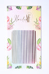 Metallic Rainbow Line Sticker Sheet