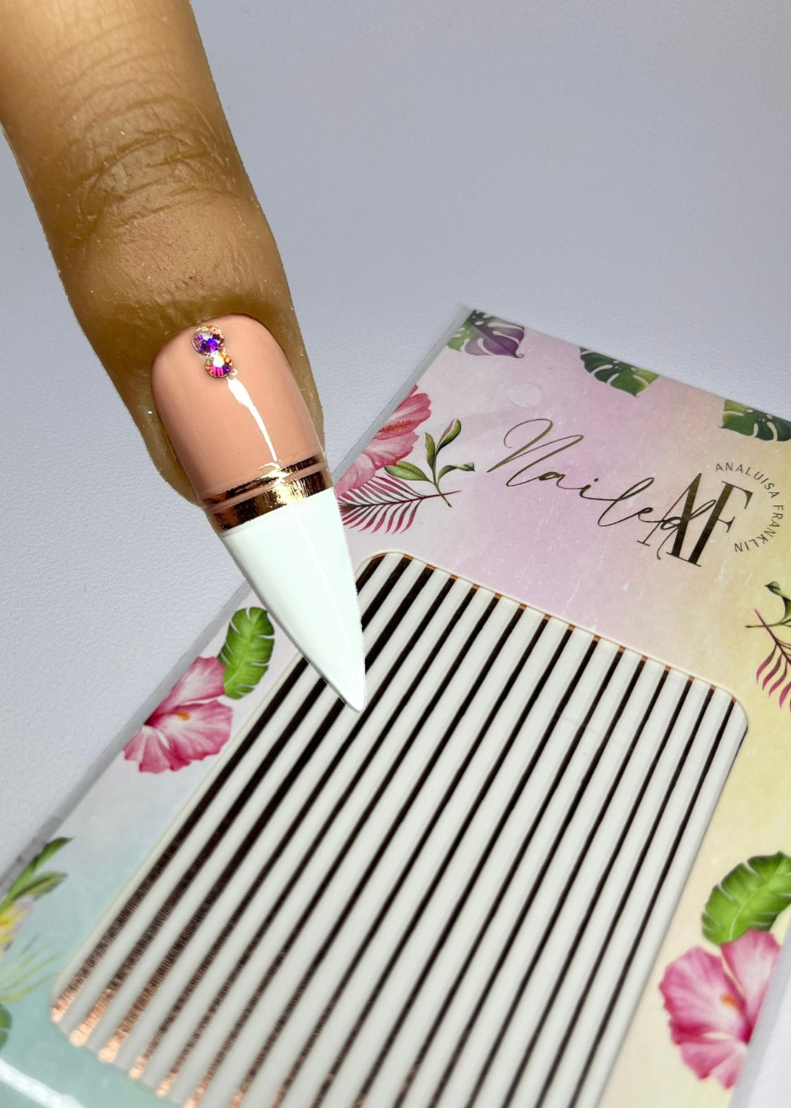 Metallic Rose Gold Line Sticker Sheet