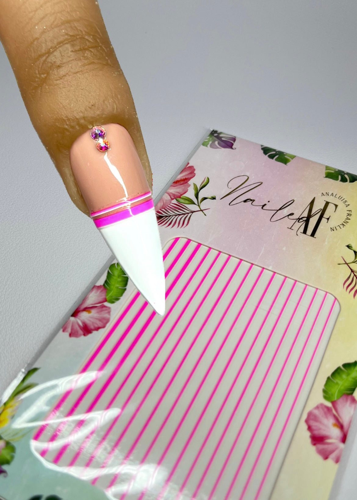 Neon Pink Line Sticker Sheet