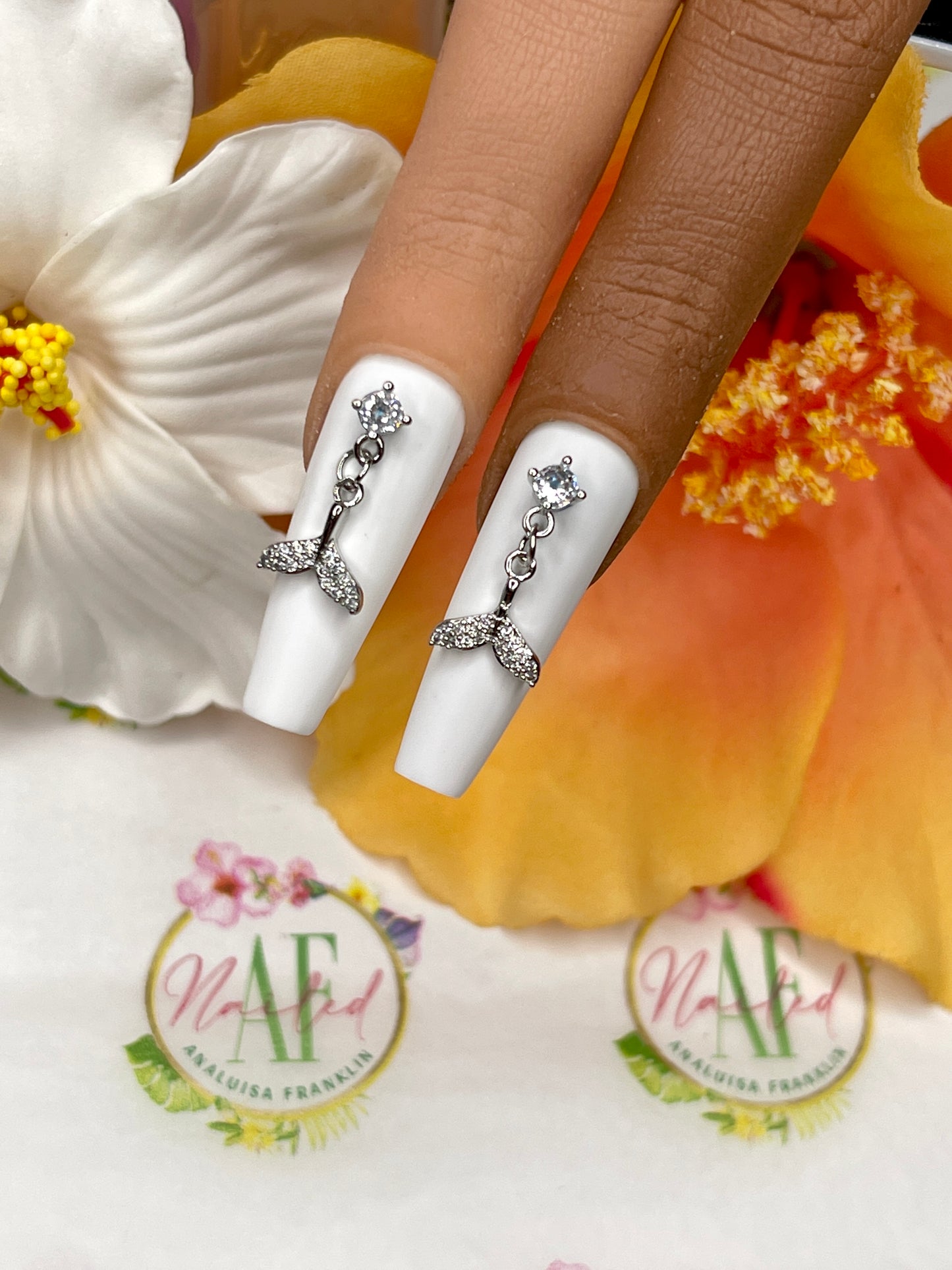 "Silver Bling Mermaid" Charm GS1328✨