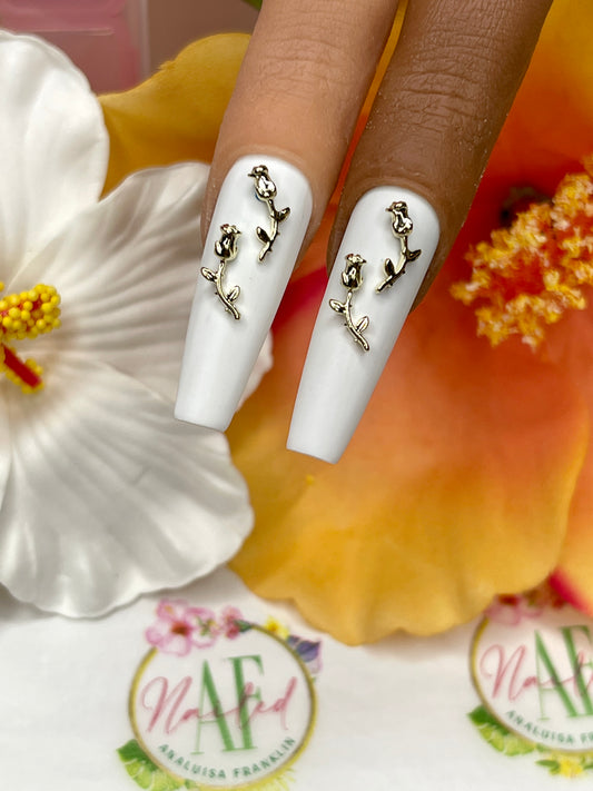 "Small Gold Roses" Charm GS1420✨